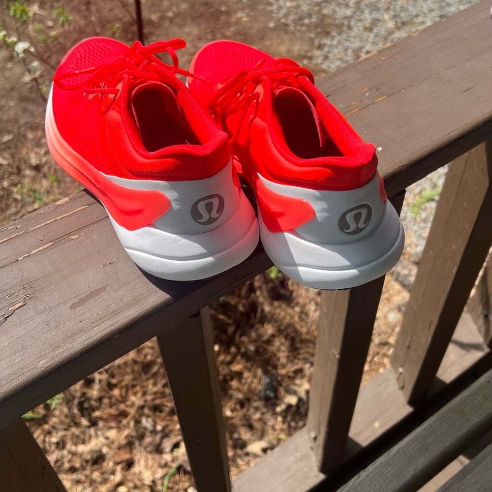lululemon athletica Kids' Bright Red and White Sneakers